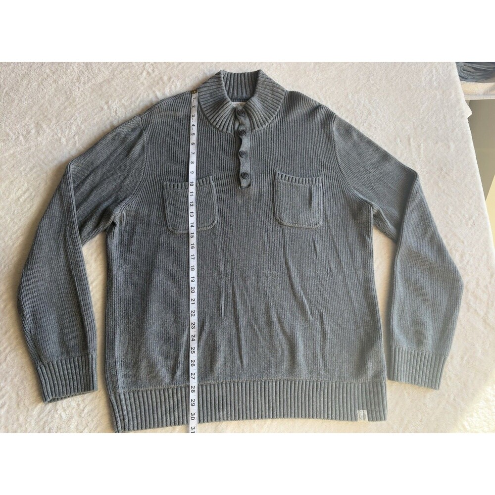 Lucky Brand 😁Knit Button Mock Neck Turtleneck Sweater SIZE XXL